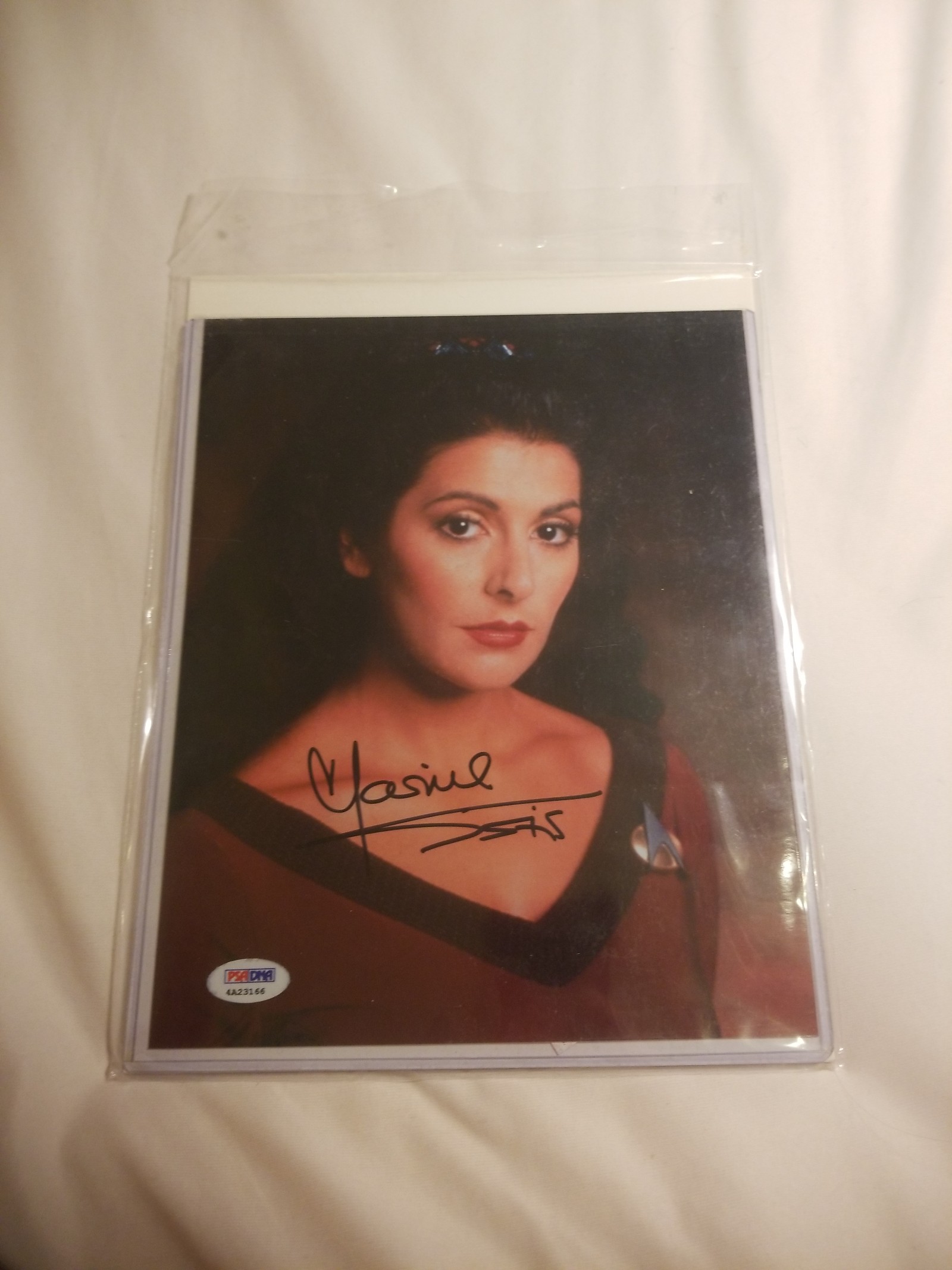 Marina Sirtis Deanna Troi Autographed Portrait