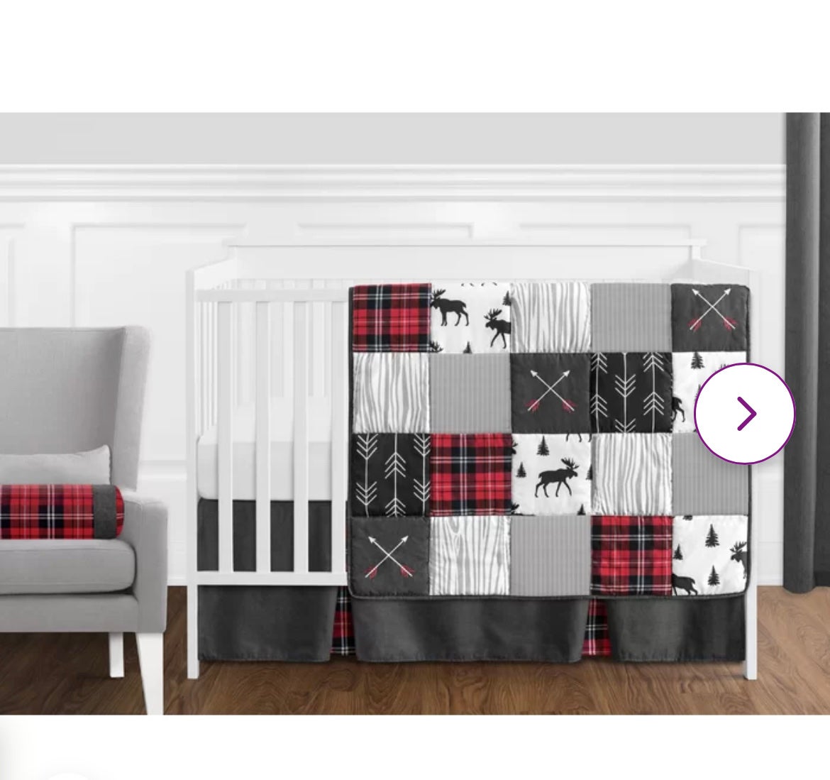 Sweet JoJo Moose Crib Set