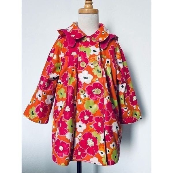 Catimini Toddler Girls 3 Removable Hooded Raincoat Jacket