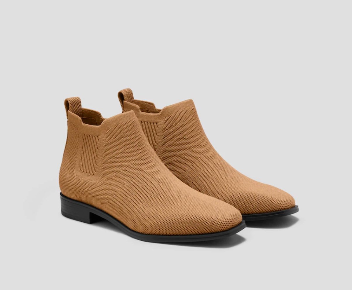 Square-Toe Water-Repellent Ankle Boots (Ryan Pro) size