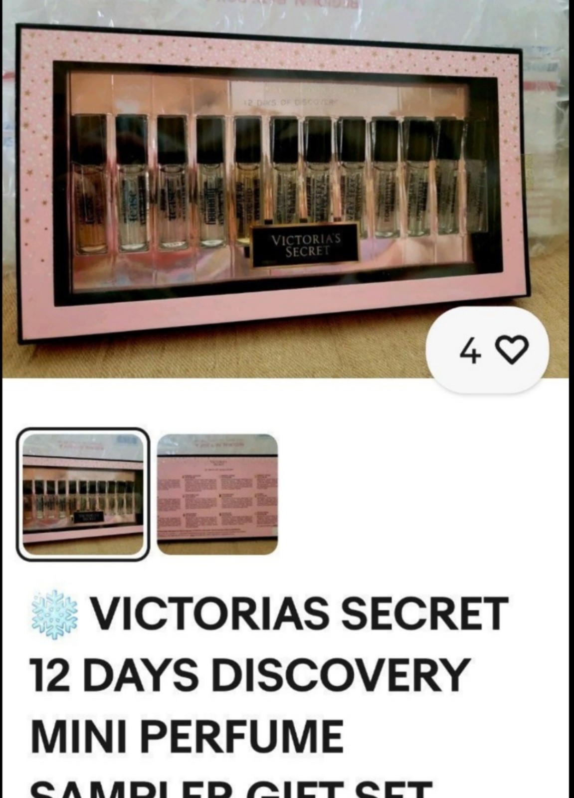 Victoria's Secret perfumes 12 day discovery mini perfume set