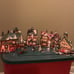 Dept 56 North Pole Series Lot of 5 Retired Lighted Houses & 4 Figurine & 3 Trees