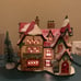 Dept 56 North Pole Series Lot of 5 Retired Lighted Houses & 4 Figurine & 3 Trees