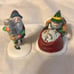Dept 56 North Pole Series Lot of 5 Retired Lighted Houses & 4 Figurine & 3 Trees