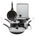 Farberware Dishwasher Safe Aluminum Nonstick Cookware Set, 15-Piece