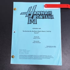 Hannah Montana S4E4 Original Draft Script Miley Cyrus Disney TV Memorabilia