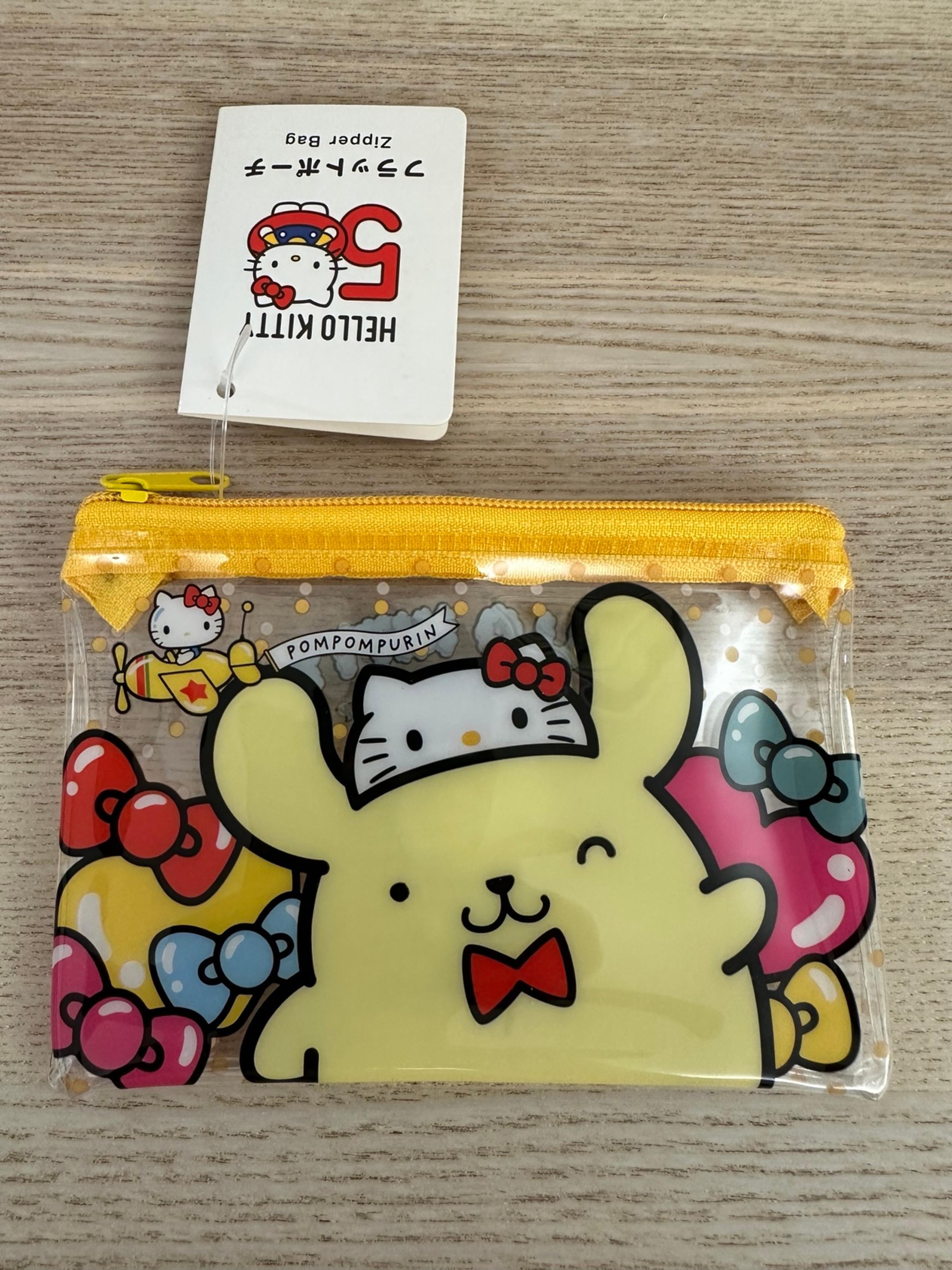 Sanrio Pompompurin clear pouch