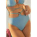 NEW WITH TAGS Lulus Sexy WOMEN Sun Ray Babe Light Blue Wrap Halter Bikini Top si