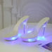 VixensUSA Led Clear Blue Platform Heels