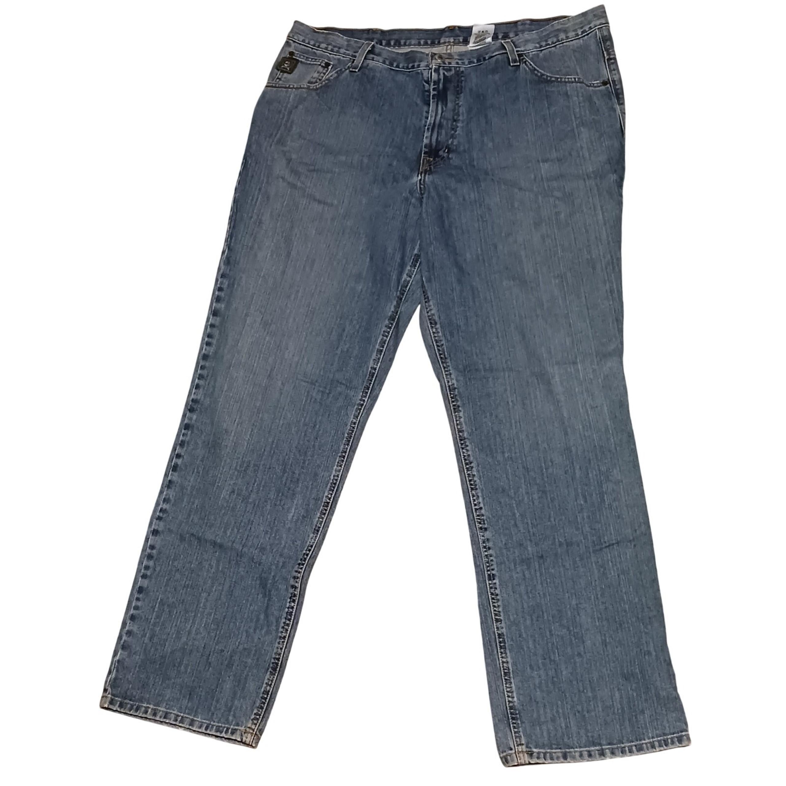 Cinch Light Wash Straight Leg Denim Blue Jeans Men's 40X33 Mid Rise Green Label