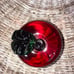 Vintage Hand Blown Candy Apple Red Art Glass Apple Paperweight By Lori Ritz 1998