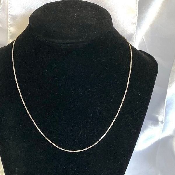 UY#x Italian Sterling 925 Silver Chain Necklace