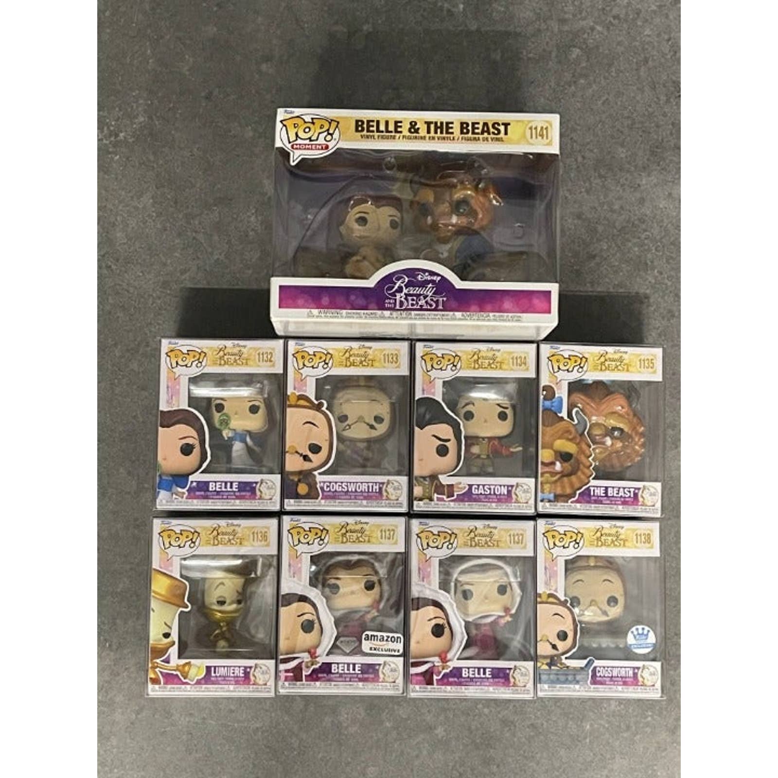 Beauty & The Beast 30th Anniversary Funko Pop Lot