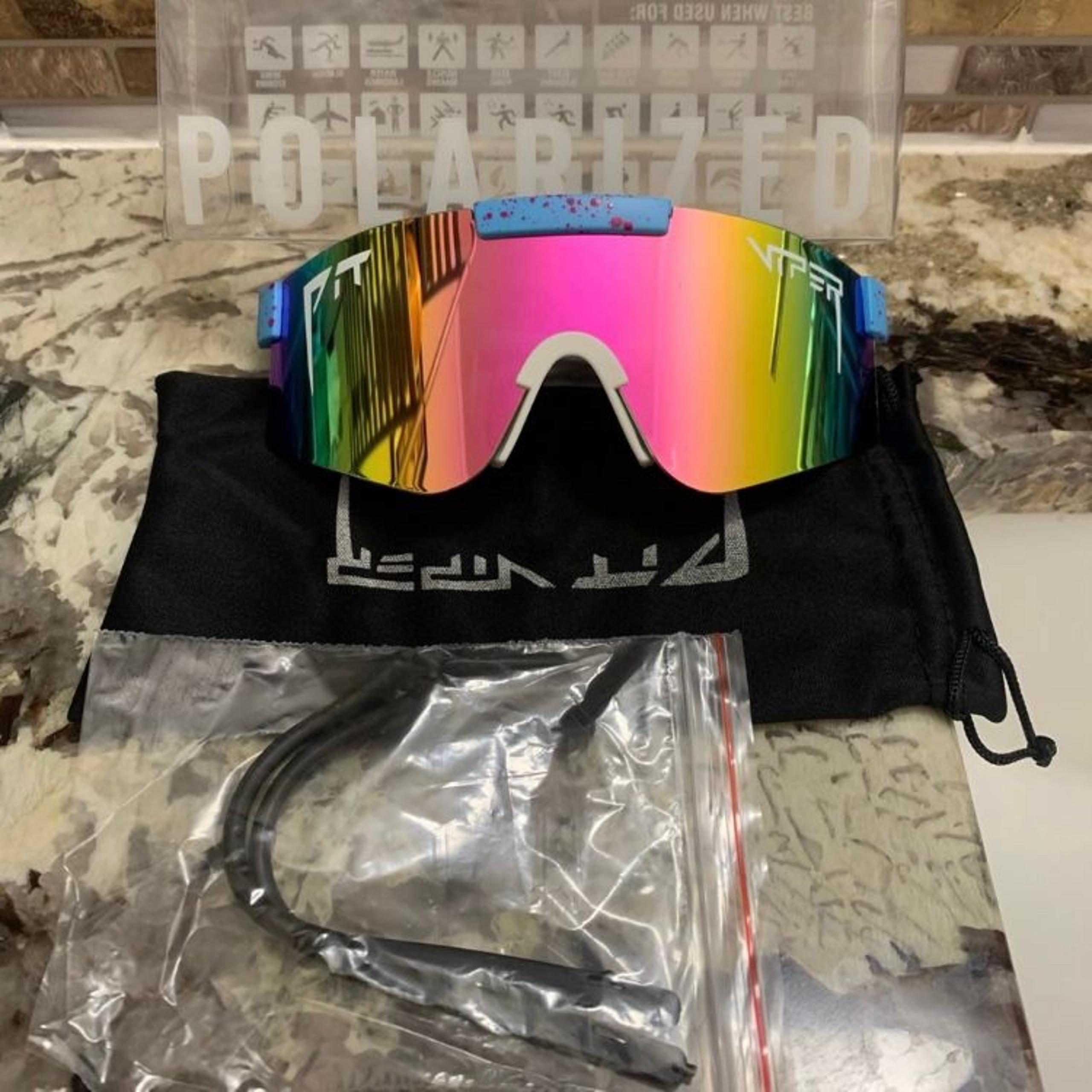 Viper Polarized Men Sport Sunglasses Driving Pilot Fishing Pit Wrap Glasses 13