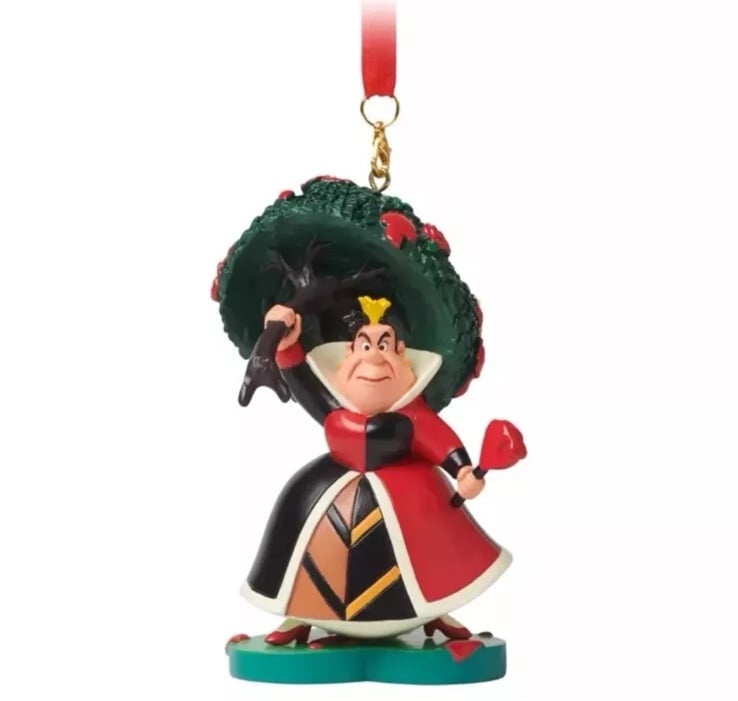 Disney Queen of Hearts Sketchbook Holiday Ornament Alice in Wonderland New