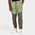 NIKE Tech Fleece Jogger Pants 2XL Tall Mens Olive Green Color Block Slim Fit NSW