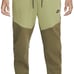 NIKE Tech Fleece Jogger Pants 2XL Tall Mens Olive Green Color Block Slim Fit NSW