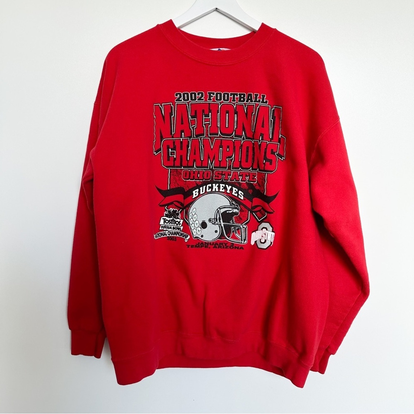 Ohio State Buckeyes 2002 National Champions Tostito Bowl Sweatshirt