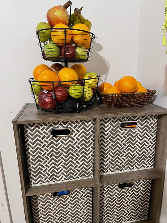 Collapsible Cube Storage Organizer Bins, 6-Pack