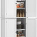 72.5 Freestanding Kitchen Pantry Cabinet, Tall Storage Cabinet with 4 Doors