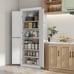 72.5 Freestanding Kitchen Pantry Cabinet, Tall Storage Cabinet with 4 Doors