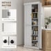 72.5 Freestanding Kitchen Pantry Cabinet, Tall Storage Cabinet with 4 Doors