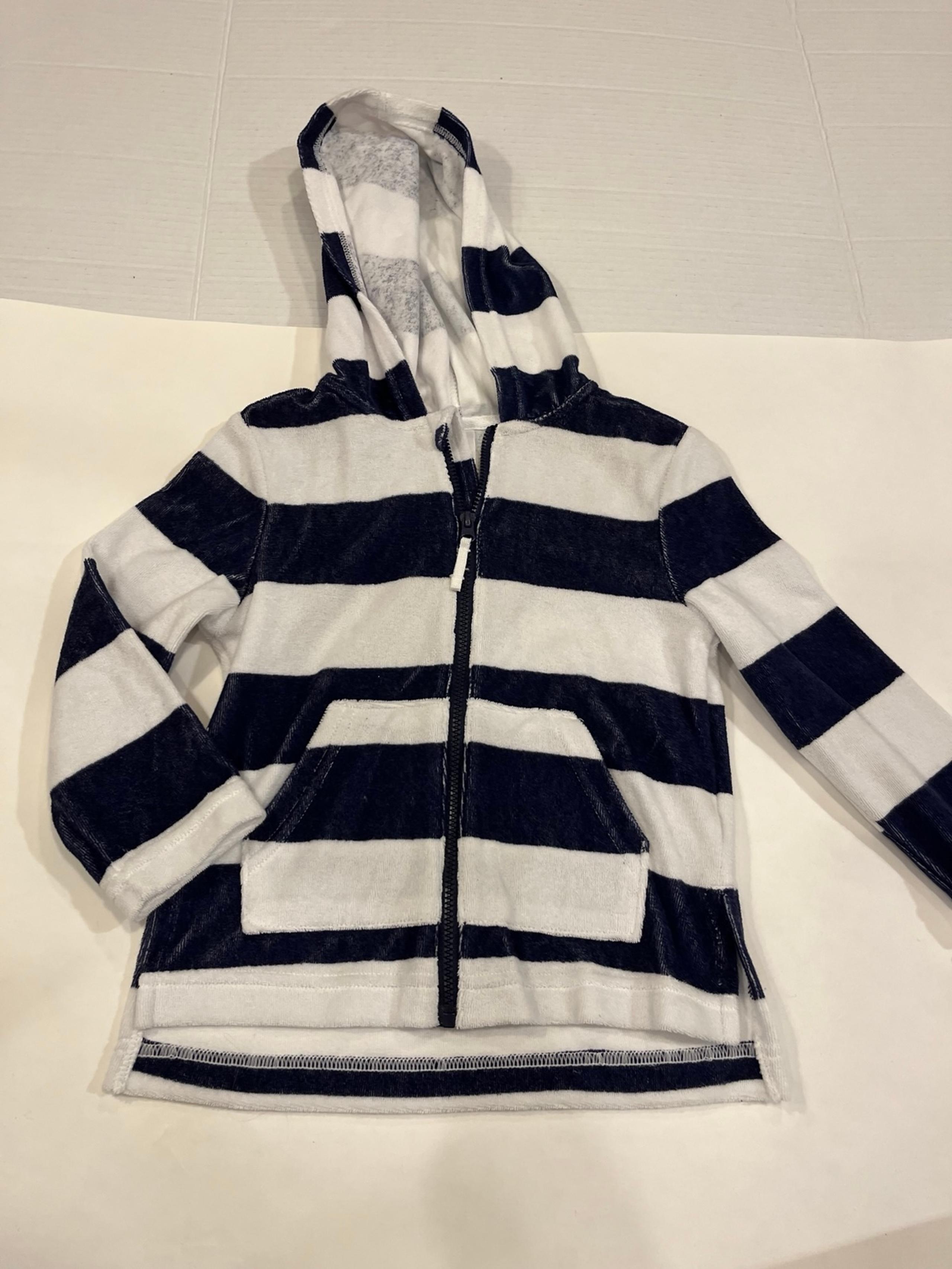 NEW Navy blue striped hoodie by cat & jack - size 4T
