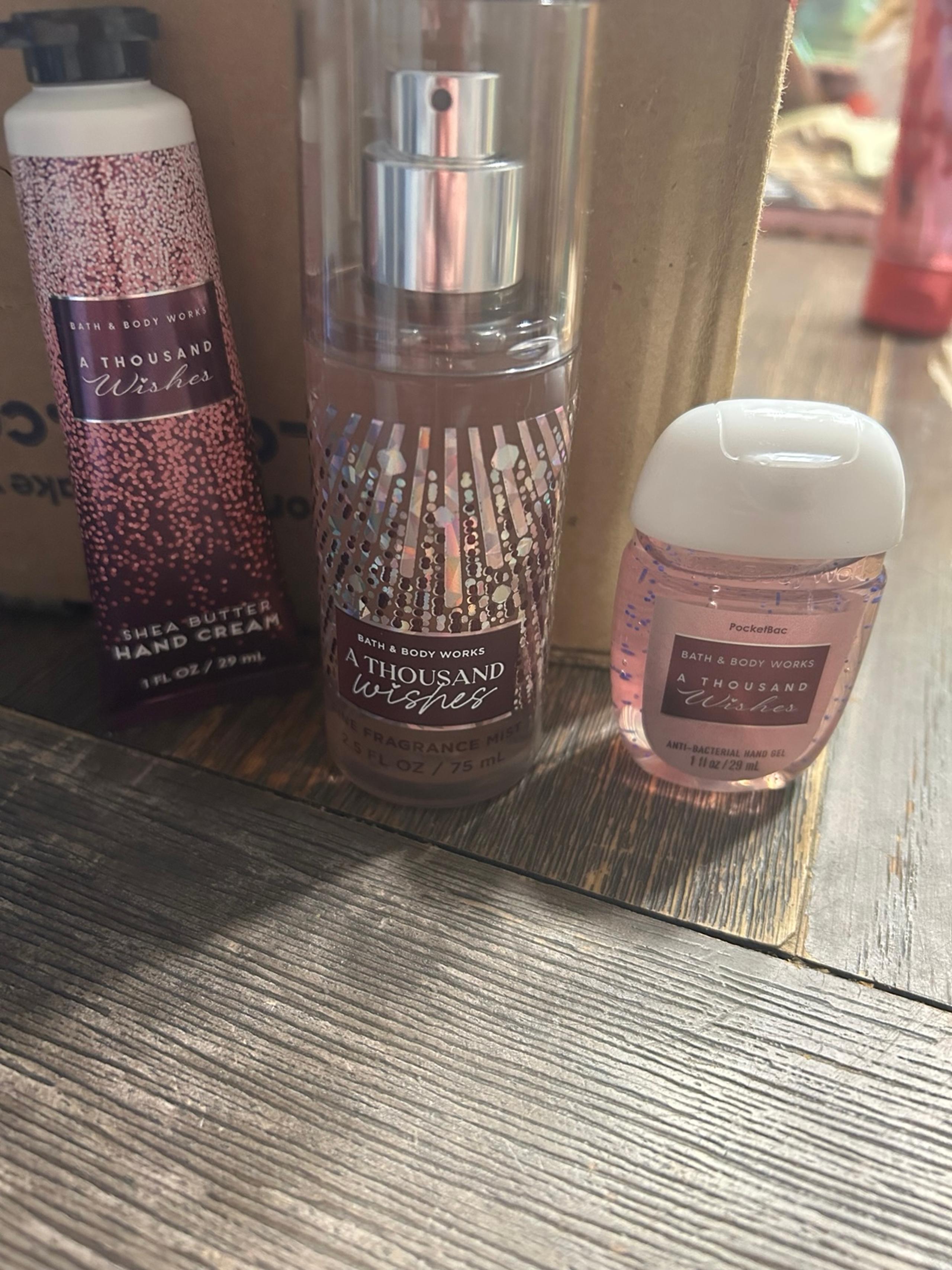 Set of 3 Bath and Body trial size
