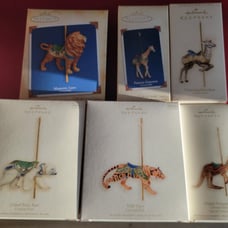 Hallmark Carousel Ride ornaments full set of 6