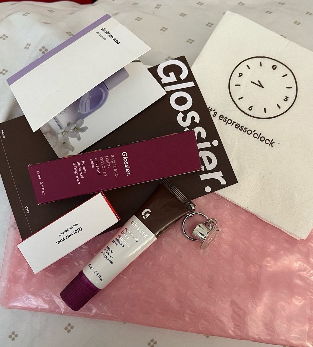 Glossier Expresso Balm Dot Com + Charm