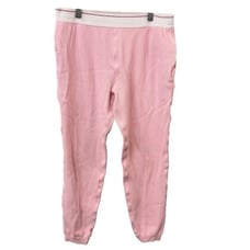 Alexander Wang Unisex Jogger Cotton Waffle Thermal Pink Size Medium