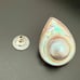 Vintage LUC 925 Sterling Silver Lucas Lameth Blister Baroque Pearl Earrings 11g.