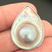 Vintage LUC 925 Sterling Silver Lucas Lameth Blister Baroque Pearl Earrings 11g.