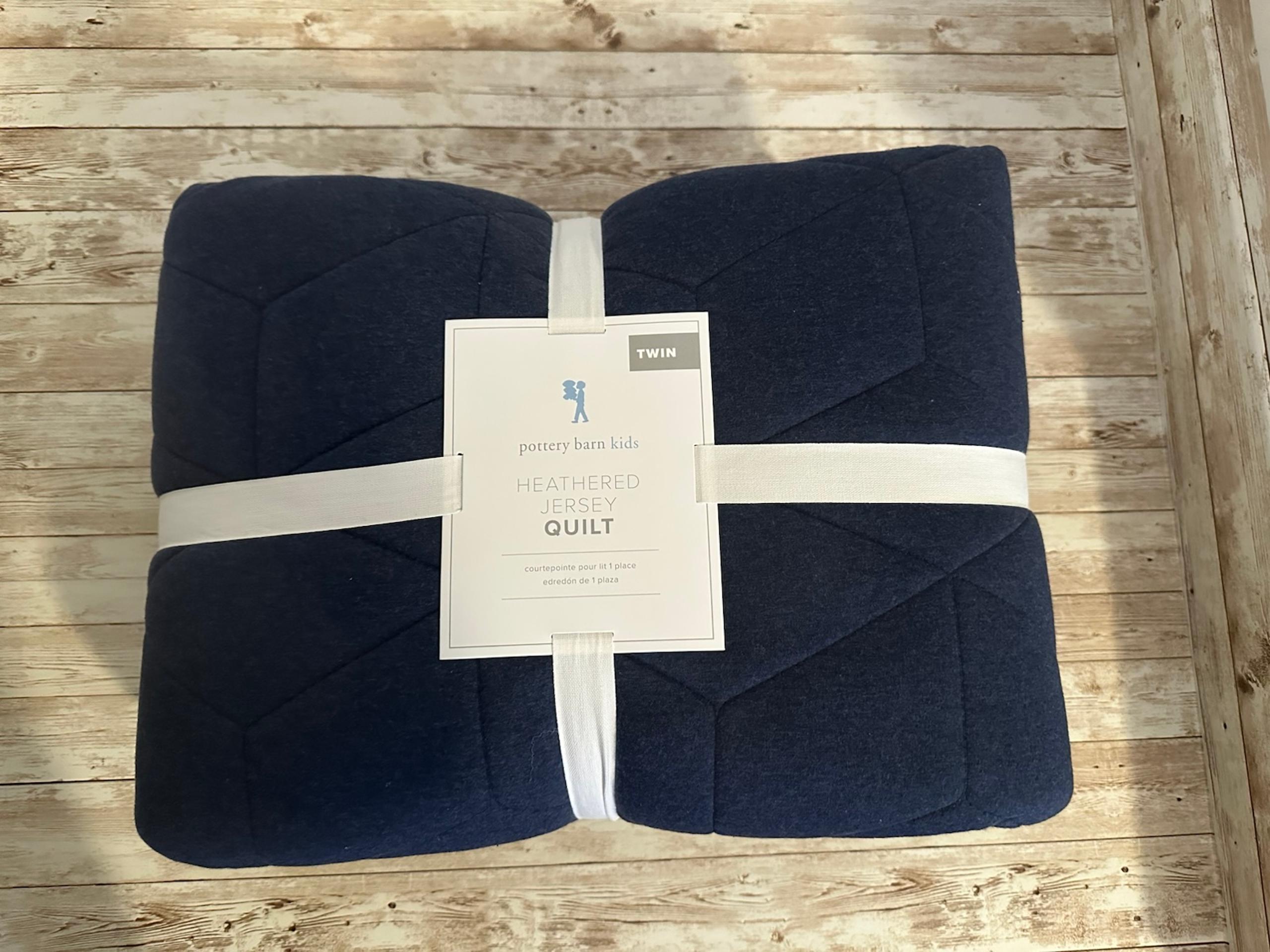 Pottery Barn Heathered Jersey Quilt