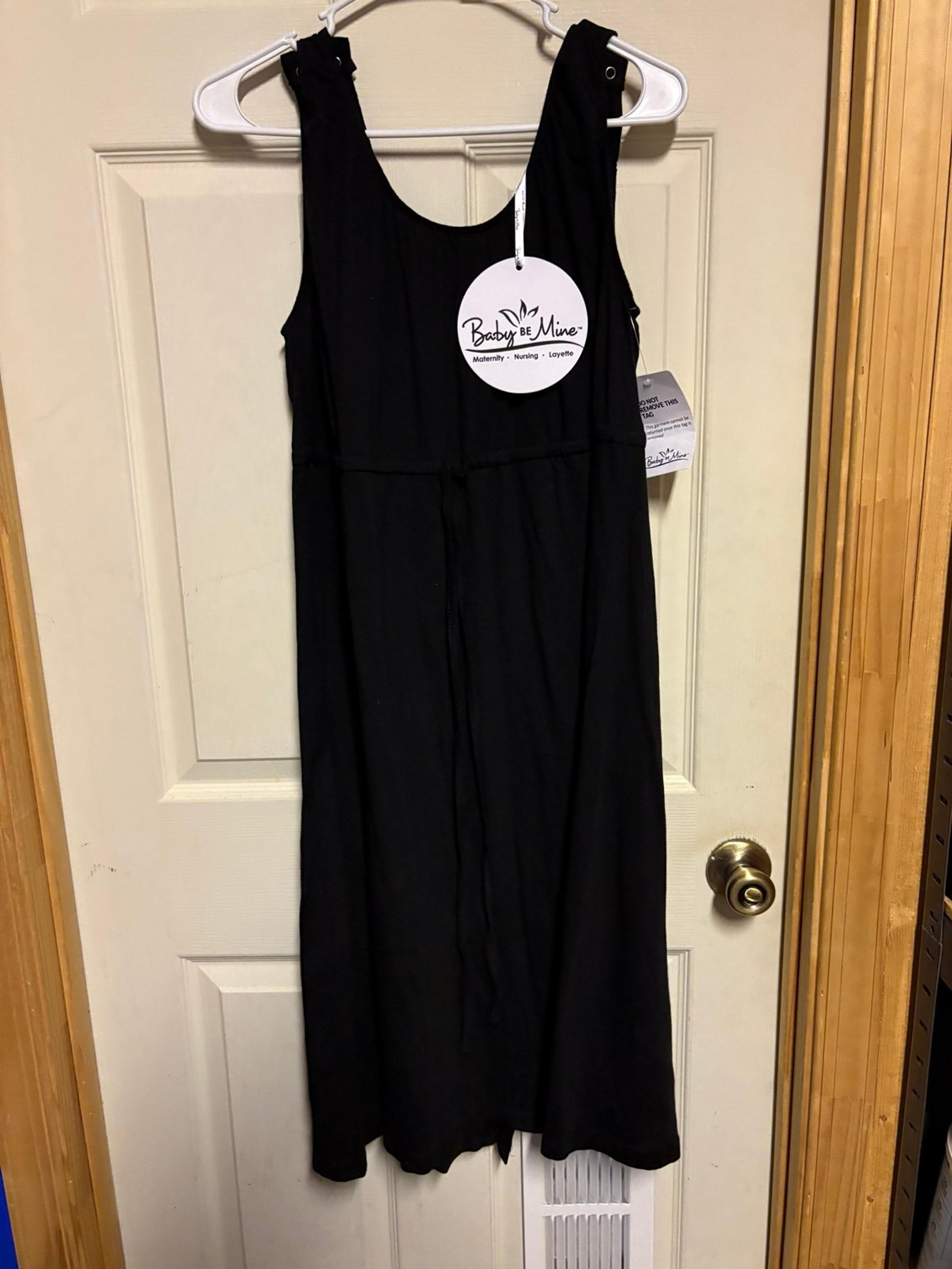 Baby be mine maternity black dress L/XL