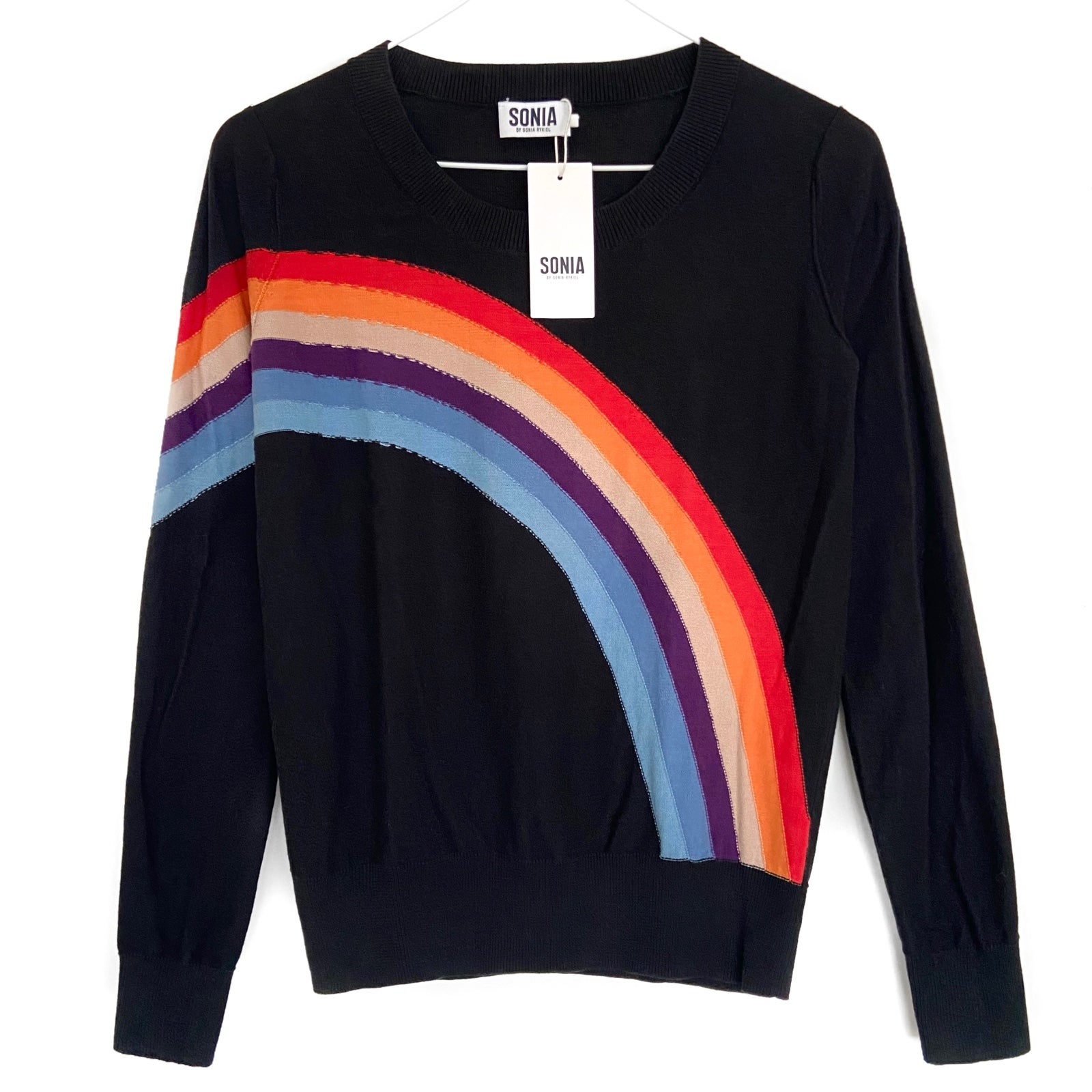 SONIA BY SONIA RYKIEL Rainbow Intarsia Knit Sweater