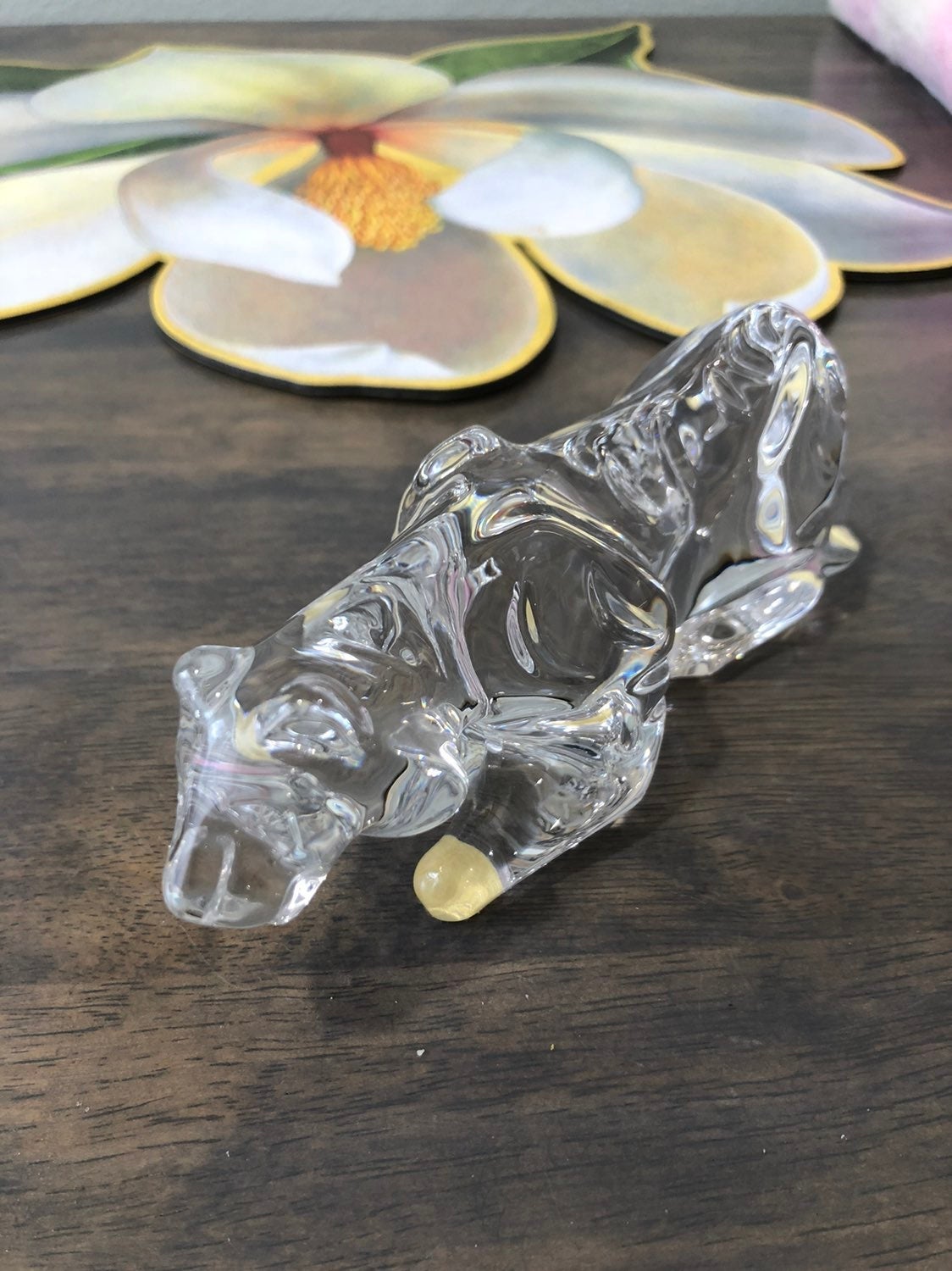 Baccarat Crystal Crouching outlet Tiger Figurine France
