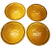 Vintage French Rustic Alsace Souffleheim Set 4 Cereal Bowls Earthenware Daisy