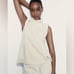 NWT Zara soft turtleneck ecru top. Size Large