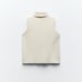 NWT Zara soft turtleneck ecru top. Size Large