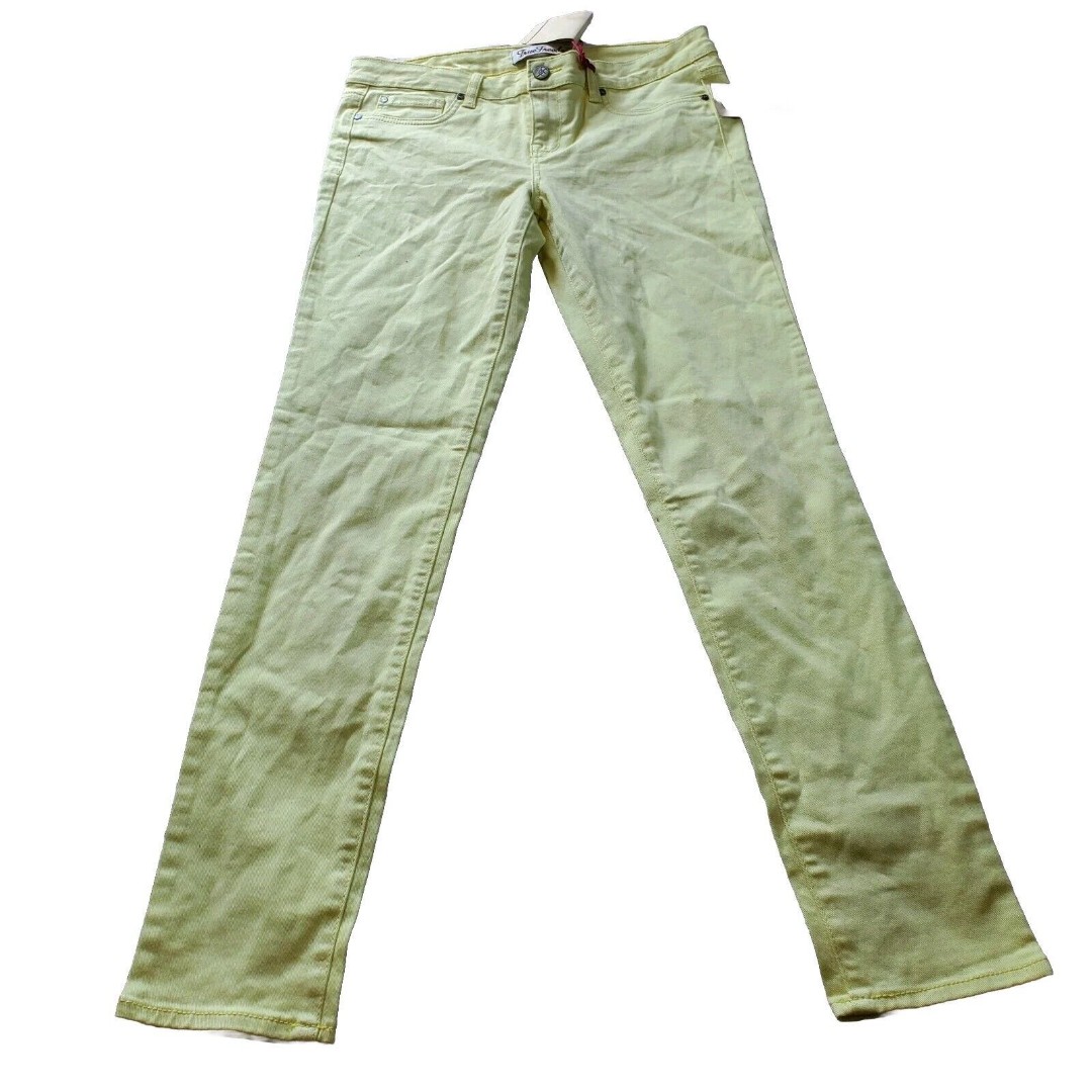 Juniors True Freedom American Denim Yellow Leggy Jegging Size 13 NWT