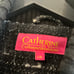 Catherine Malandrino Coat Size L Gray Tweed Knit Chic Career Full Zip Elevate