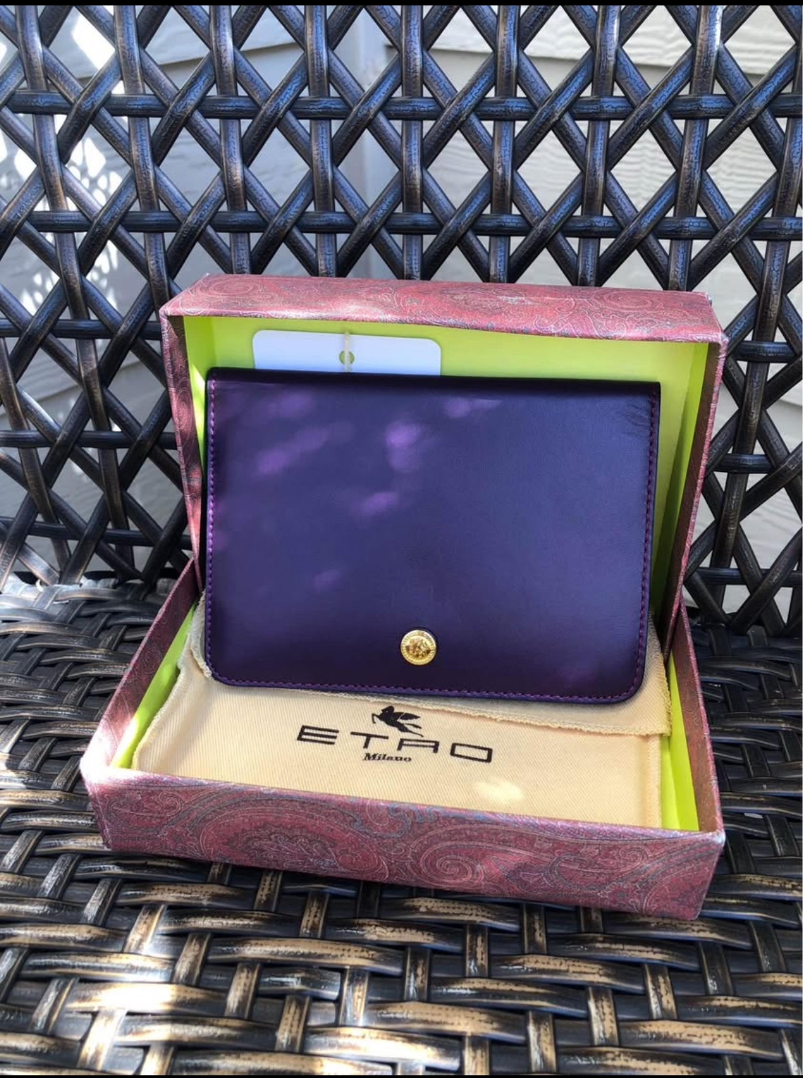Stunning ETRO Wallet Deep Purple