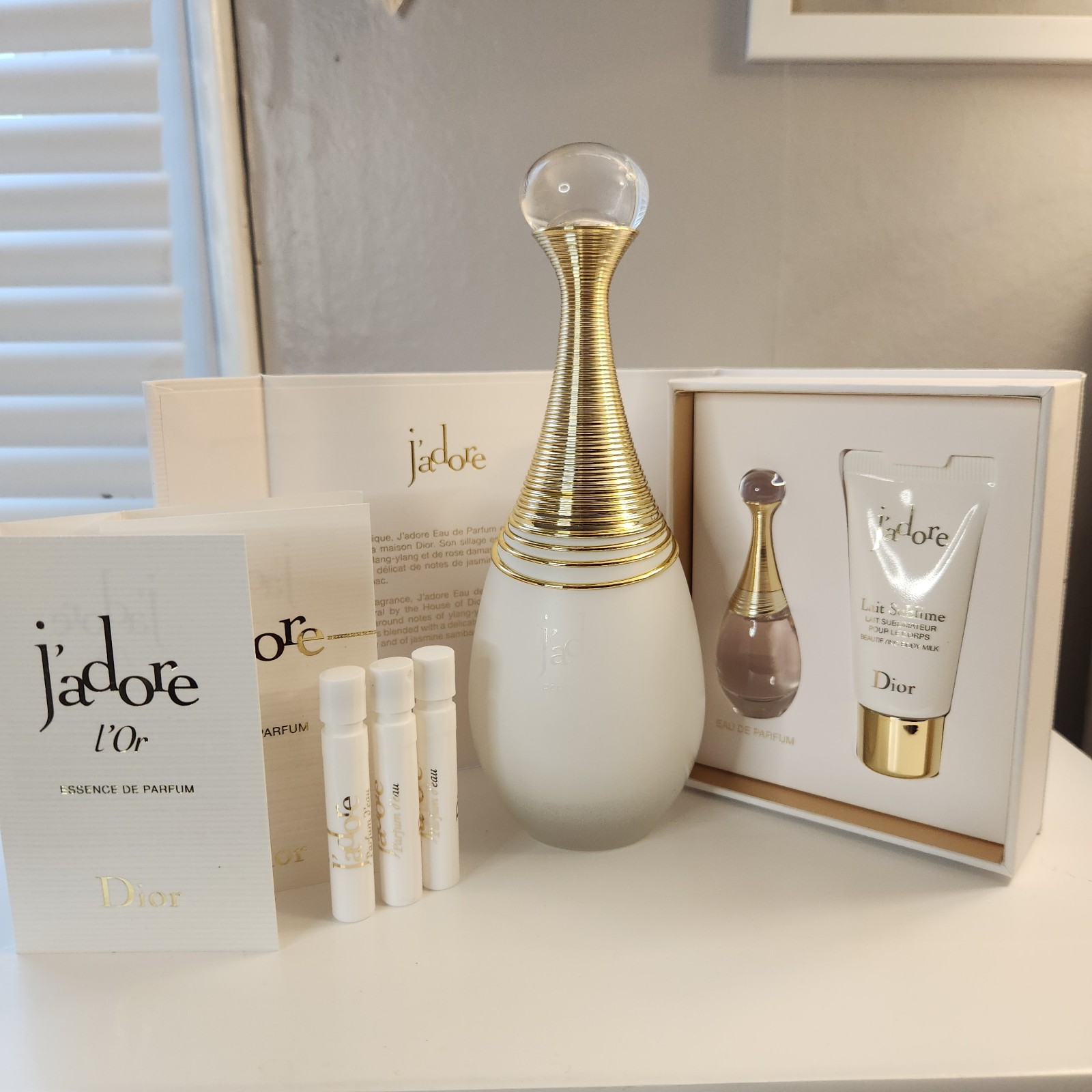 Dior Jadore D'eau 3.4 Perfume, Jadore EDP mini set + samples