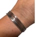 Sterling Silver Seven Stack Cuff Bracelet Size 7