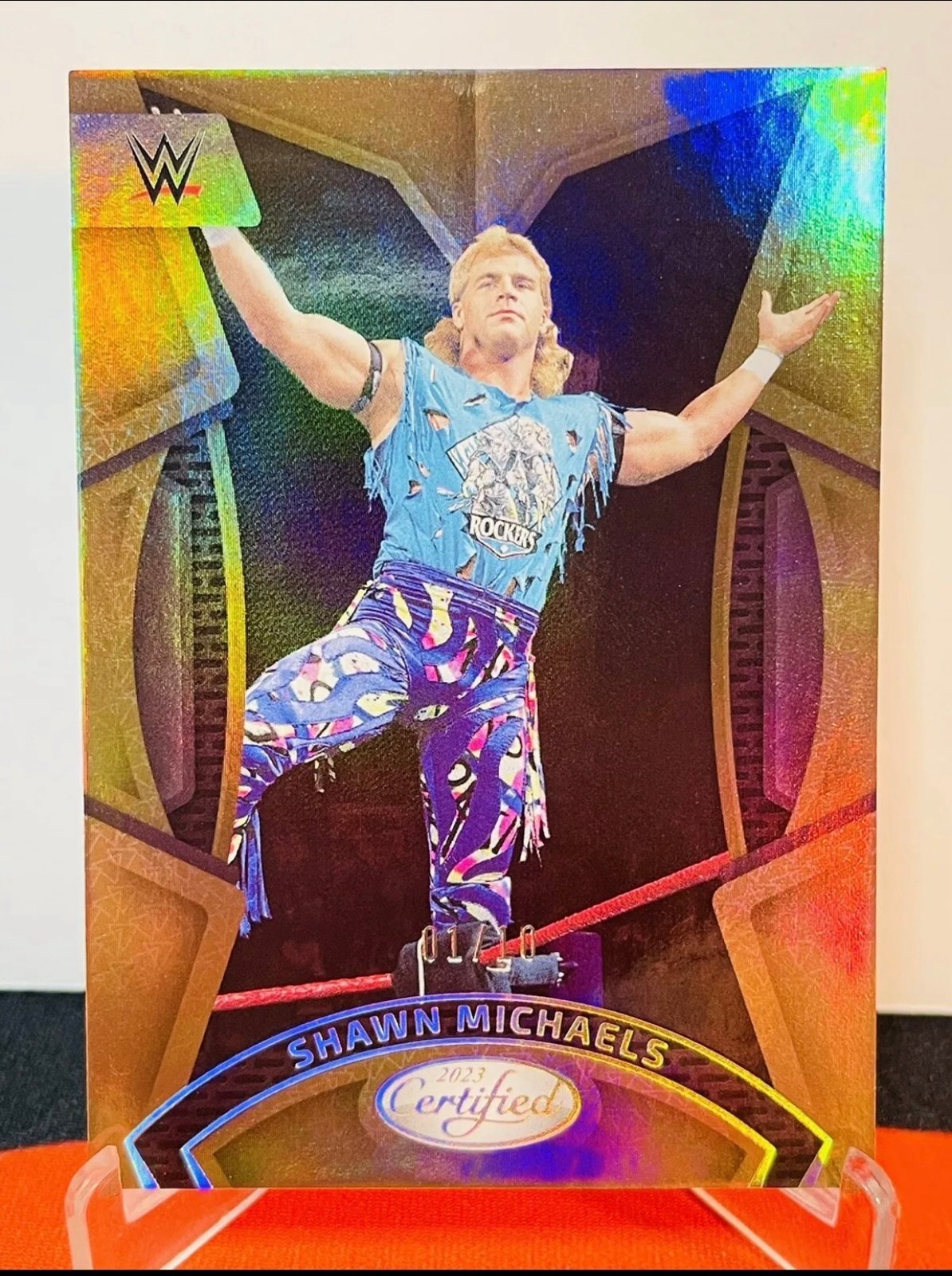 2023 WWE Chronicles Shawn Michaels Certified Gold Parallel No.204 /10 SP HOF DX