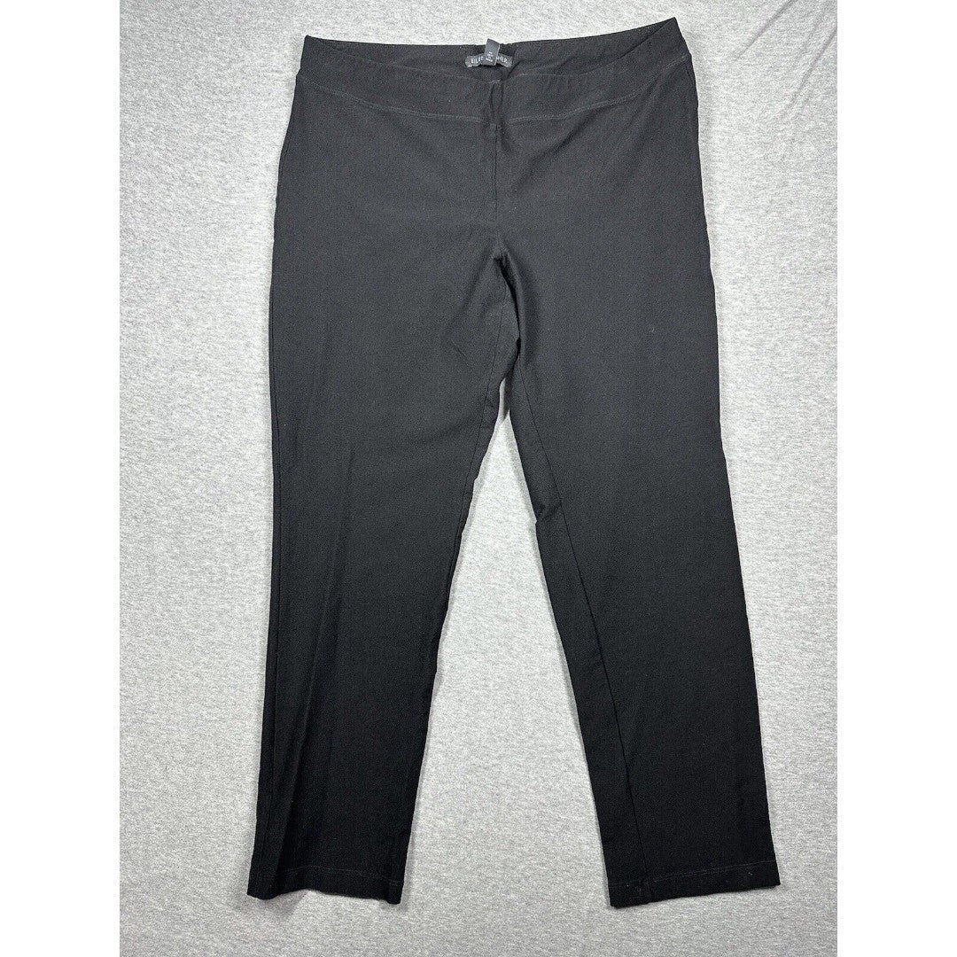 Eileen Fisher Women Size S Small Pull On Black Pants Viscose Blend