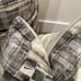 Set of 2 26x26 euro pillow covers in blacks and creams