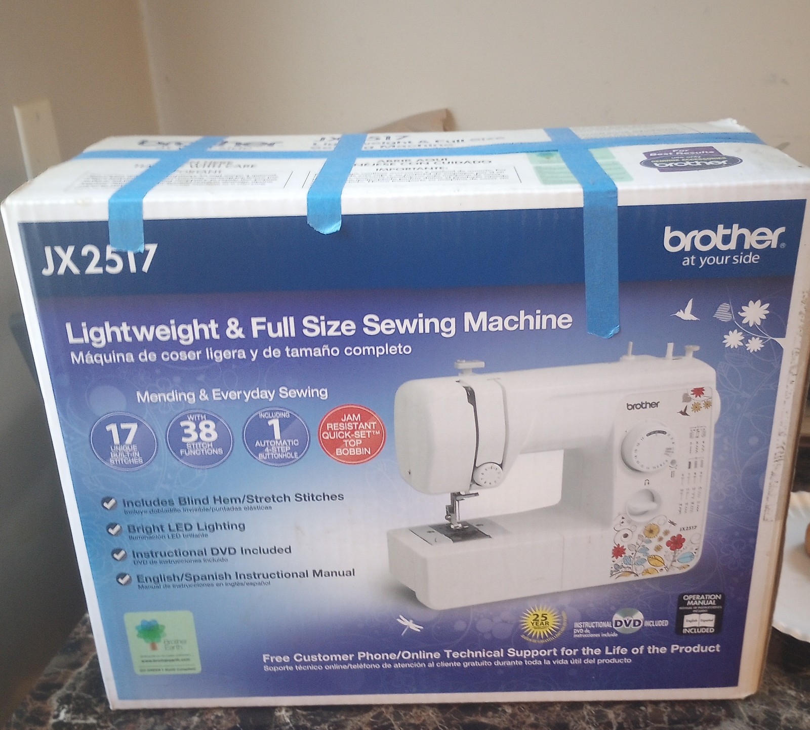 Brother sewing machine JX-2517