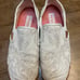 Olukai makani hoa wooden wave collab slip on canvas size 9